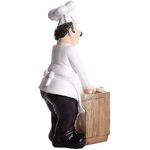 Bagebrødsdekoration Fransk Kok Statue