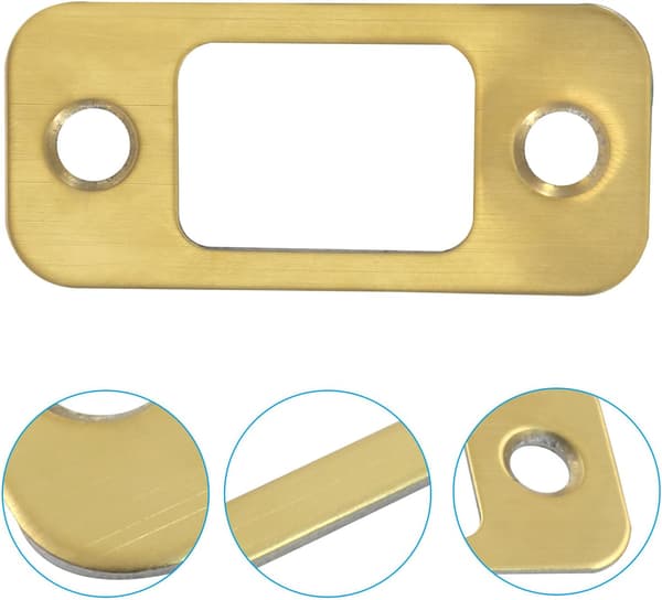 1\" x 2-1/4\" Slutbleck för dörr 1\" 4\" Gold