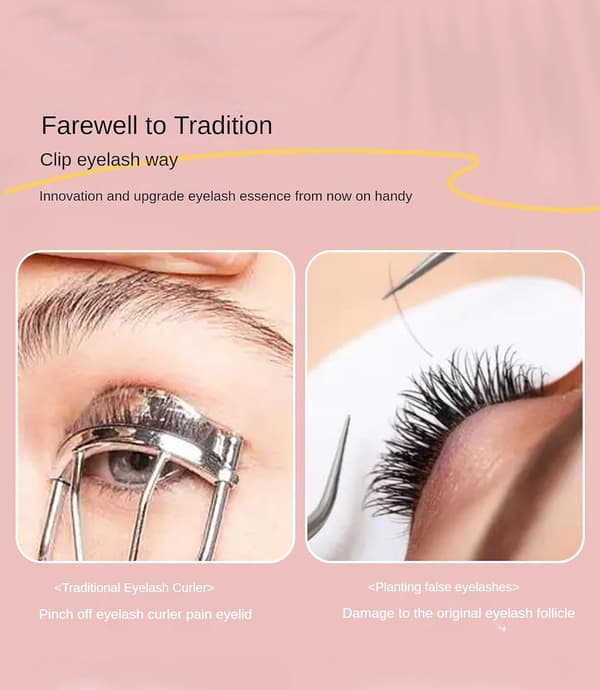 Heated Eyelash Curler, Electric Eyelash Curler, Fast Heating, Natural Eyelash Curling Tool (Pink)