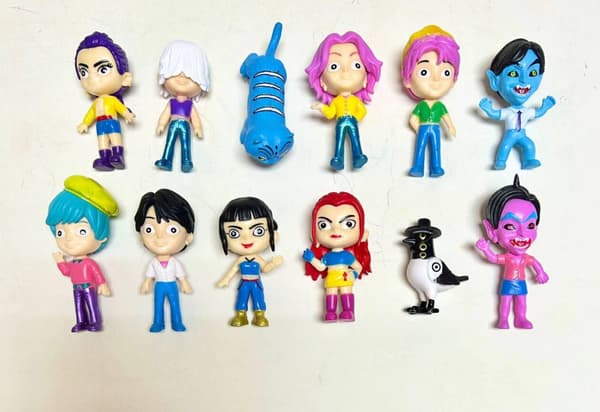 K-Pop Demon Hunters Chibi Figur | Sød Mini Karaktermodel | Skrivebordslegetøj
