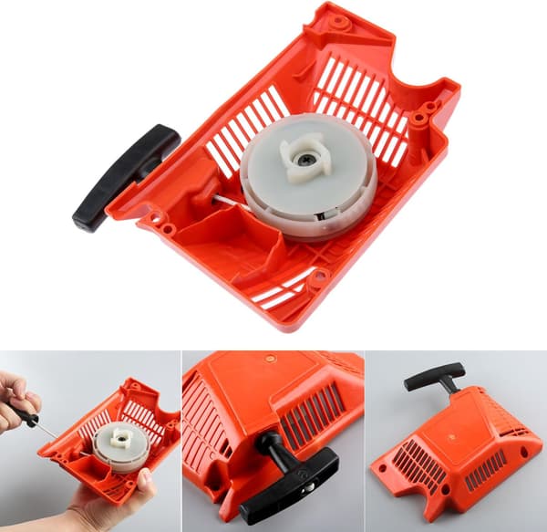 45CC 52CC 58CC Single Coil Starter Rope for 4500 5200 5800 Chainsaw Red