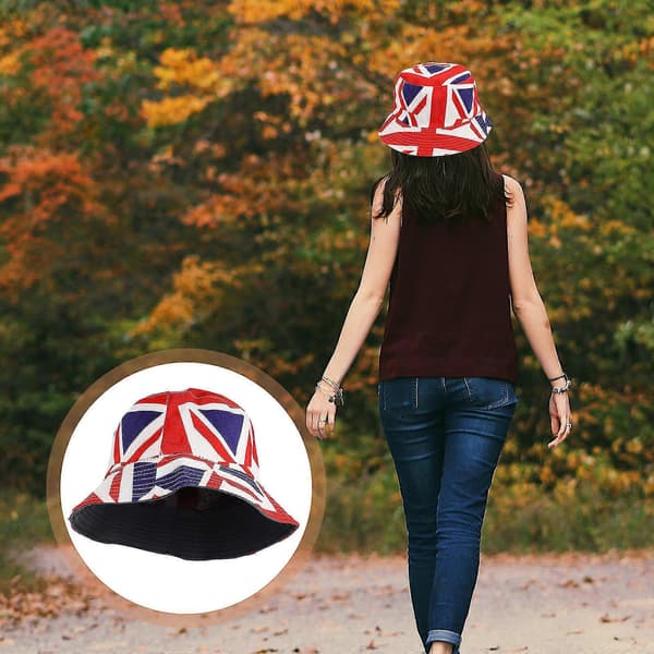 Hooey Hattar Herr Union Jack Bowler Hattar Union Jack Hat Britisk Spand Hat Britisk Solhat Sommer Spand Hat