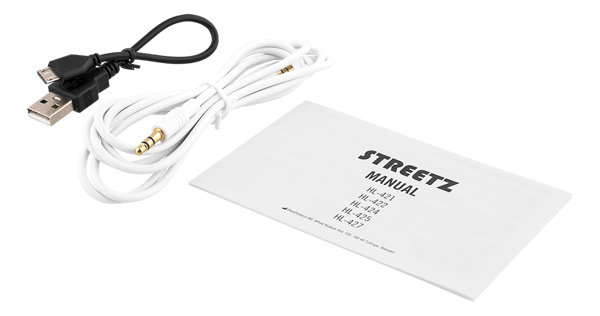 BT200 Sammenfoldeligt on-ear BT headset, 3,5 mm, hvid Vit