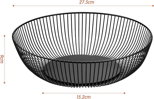 Metallfruktkurv Rund Design Hullagring Grønnsaker