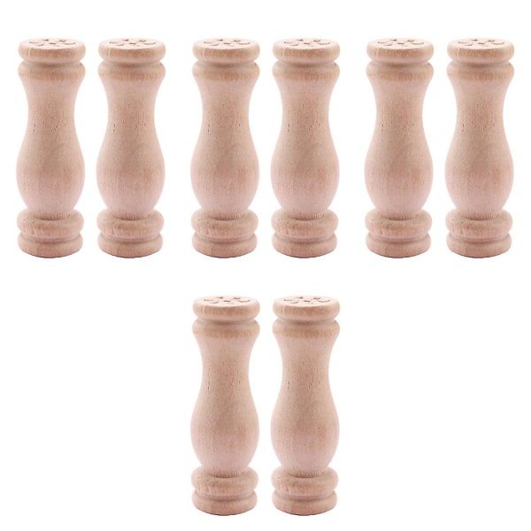 8 stk Mini Stake Miniatyr Mini Møbler Mini Hus Daglig Liv Pynt Logg Farge 8PCS5.4X1.8X1.8CM Log color 8PCS 5.4X1.8X1.8CM