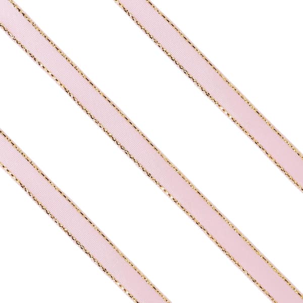 3/8\" 50 jaardia vaaleanpunainen polyesteri grosgrain-kangas askartelunauha Pink