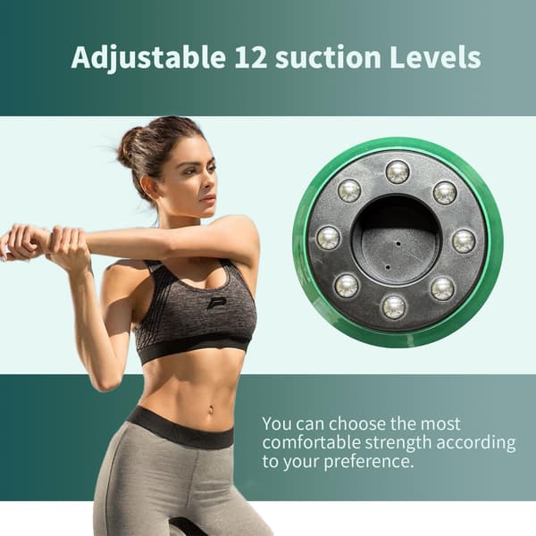 Cellulite Massager Cellulite Tool Cupping Machine Scraping Massage Stick Rechargeable and Cordless Massage Tool for Daily Use Green