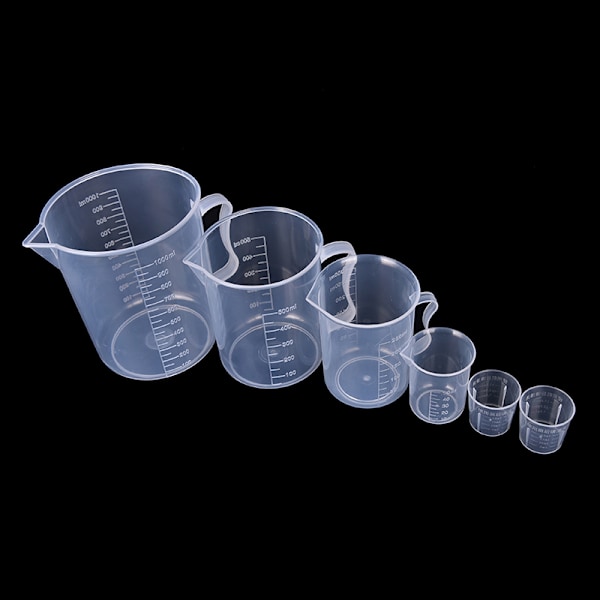 20/30/50/300/500/1000ML Plastmätkopp Kanna Hällpip Su 20ml