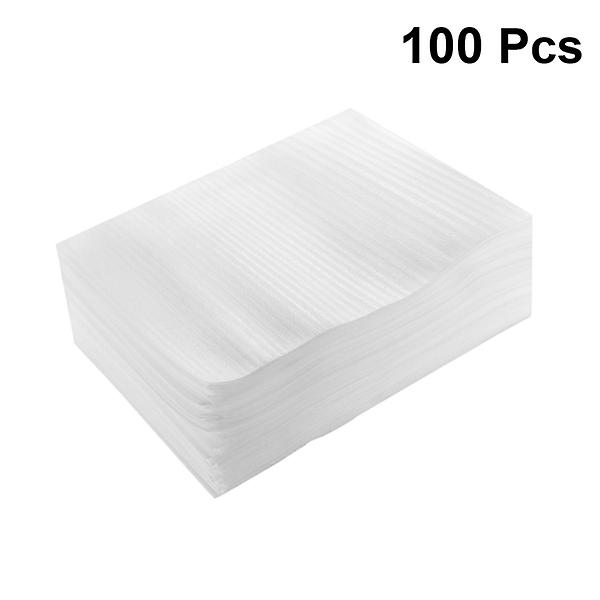 100 stk vanntette omslag Epe-belagt perlebomullspose Støtsikker ripebestandig lommer (tykke 0,5c 30X40 cm