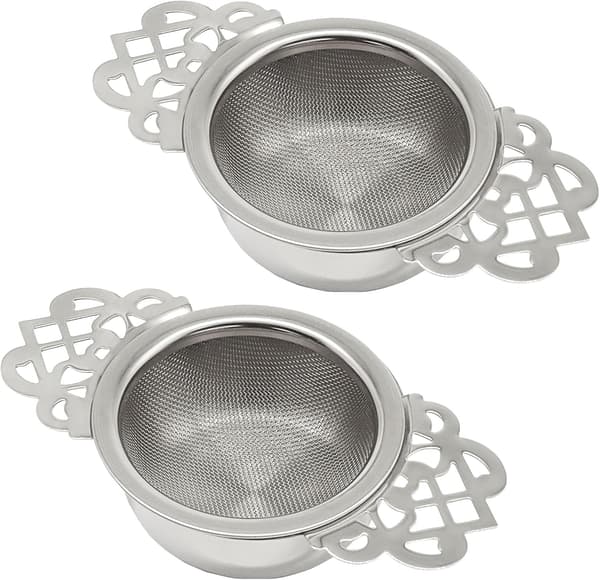 2 kpl teesiiviläkulho 2 kpl hopeaa hopeaa Silver