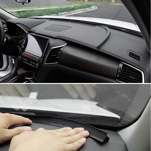 1,6M Black Car Door Rubber Windshield Strip for Car Dashboard Windshield Edges Dustproof Anti-Noise Sealing Strips Trim
