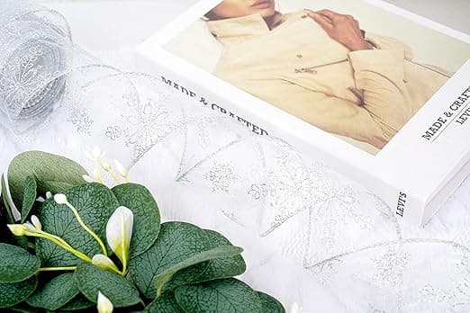 1 stk sølv organza gavebånd - Julebånd med wire