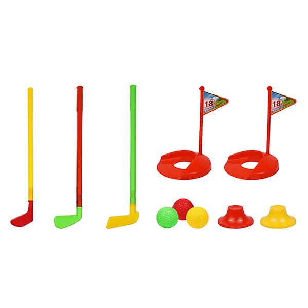 Golfbollar Barn Golfklubb Kit Barndräkter Leksak Plast Golfleksak Toddler Set Sportleksak Barnklubbor Färgglada 50X7,5 cm Colorful 50X7.5cm