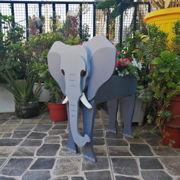 Dyrefoderpotte Plantepotter Have Dyrformet Potte Plantepotte-dyreopbevaringsbeholder Potter Kontor Hjem Husopvarmning Dekorationer Elephant
