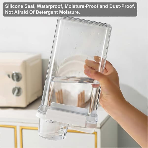 2300ML Opbevaring til vaskemiddel, Vaskemiddelbeholder Dispenser Flydende vaskemiddel-FF-