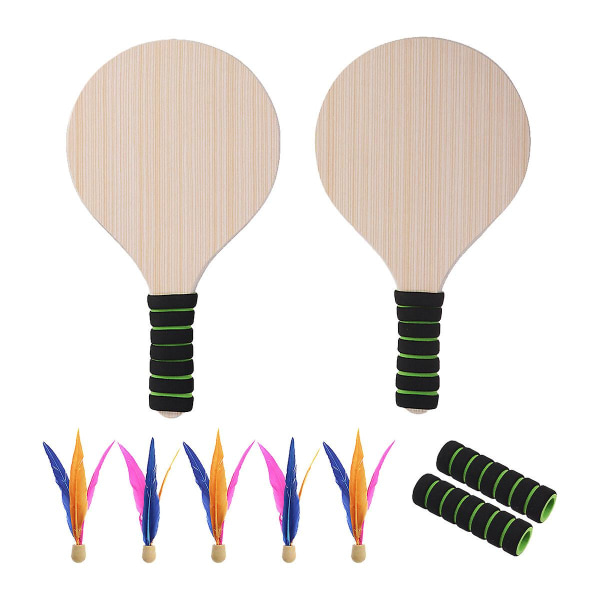 Barnedrakt Badmintonracket Beach Ball Paddle Badminton Paddle Badmintonsett Barn Barn Strandtennis Assorted Color M