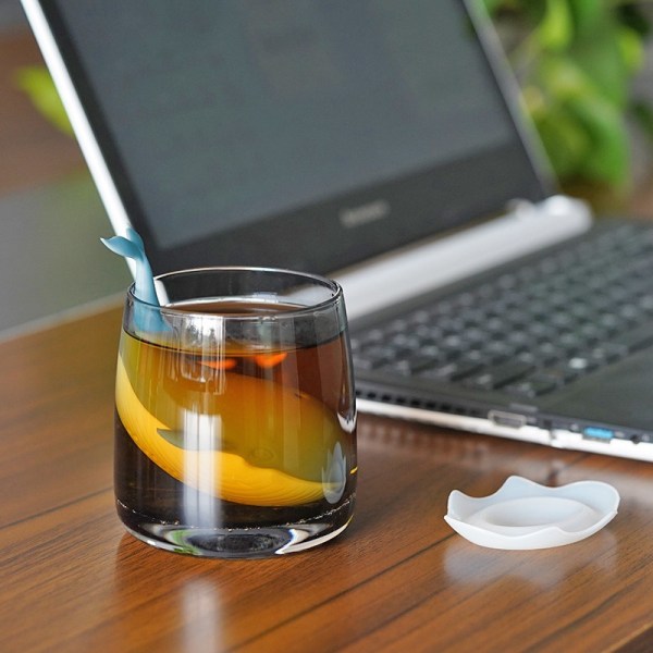 Søt Hval Dyre Silikon Te-filtre Te-infuser - Te-sil - Ideell Gave til Te-elskere Silikon Hval Teposefilter