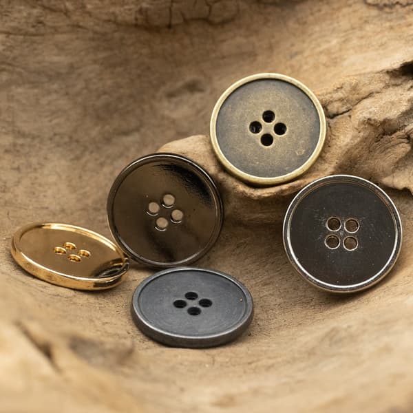 Paketet med 10 Antik Brons Sömnad Metallknappar (18MM)