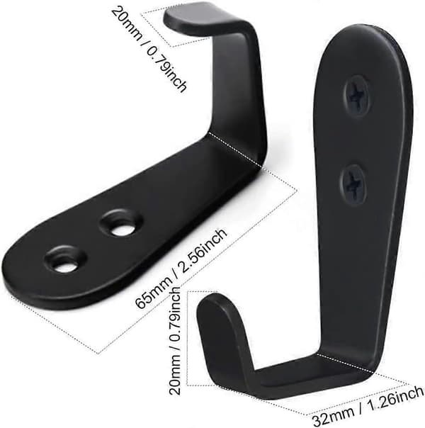 10 pcs Hook, Heavy Duty Stainless Steel Coat Hooks Wall Mounted, Retro Single Coat Hook with Screws