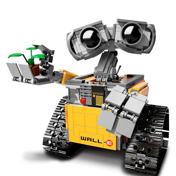 WALL-E robot små partikelpussel byggklossar gränsöverskridande fjärrkontroll barnprogrammering presentleksaker