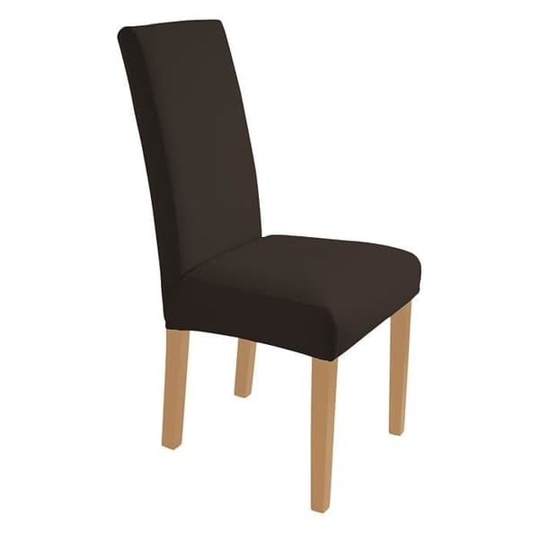 Stoltrekk - Stretch - Sett med 6 - Brun - Bi-elastisk - Vaskbar