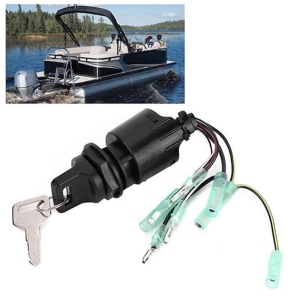Ignition Switch with Key, Fits Honda Outboard 35100-ZV5-013
