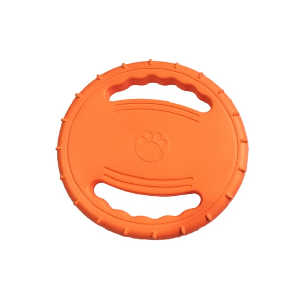 Frisbee och kastskivor - Interaktiv hundleksak för medelstora och stora hundar - Utomhusljudande hundleksak（orange）