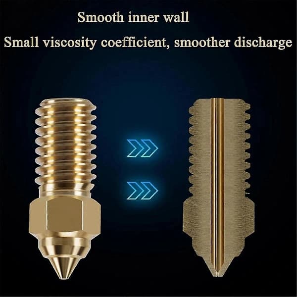 15 Pcs Brass Nozzle Kit For 4, 3D Printer 7 Pcs 0.4mm and 2 Pcs 0.2mm, 0.6mm, 0.8mm, 1.0mm Nozzle Kit