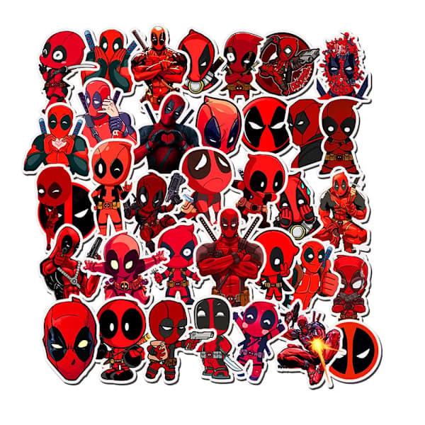 35 kpl Deadpool Marvel Supersankari Sarjakuvat Piirretty Anime Hahmo Graffiti Tarrat