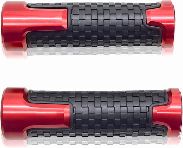 Motorsykkelstyregrep CNC-modifisert gummibeskyttelse 22 mm universal rød