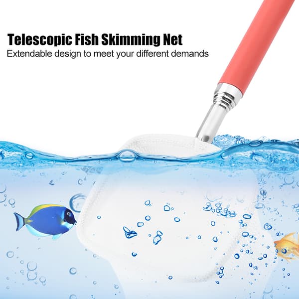 Telescopic Aquarium Fish Net, Red Square