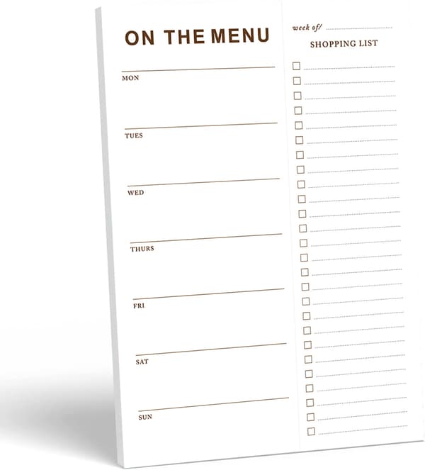 Magnetic Notepad - PZ021 Minimalist Meal Plan