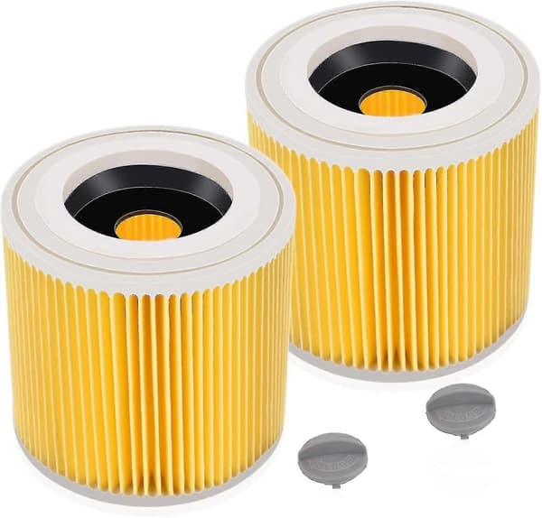 [RM]2 stk Kärcher støvsugerkassettefilter til Wd2 Wd3 Wd3p Wd3 Mv2 Mv3 Filter Wd3 Erstatningsfilter 6.414-552.0/6414552