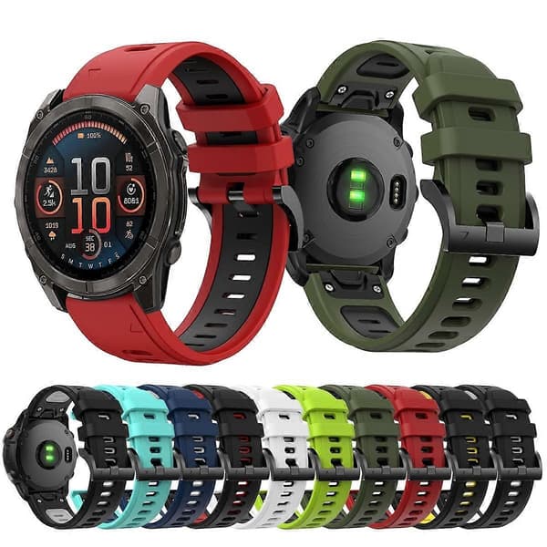 Silikoniranneke Garmin Fenix 8 AMOLED 47mm [DB]