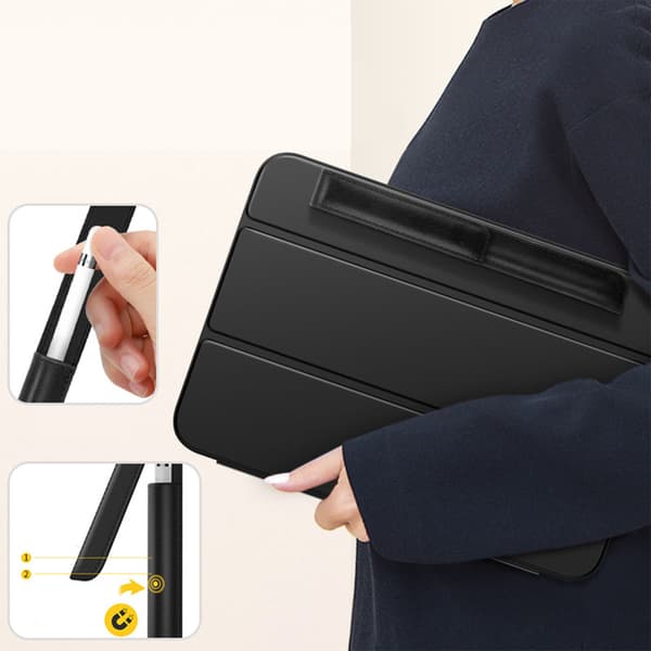 Tablet Case for IOS Tablet 10 to 10.9 inch Strong Magnet Smart Sleep Frosted PU Leather Tablet Case