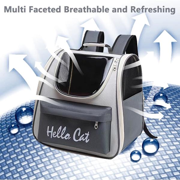 Cat Backpack, Pet Space Capsule, Well-Ventilated Cat Carrier Backpack, Portable Bag