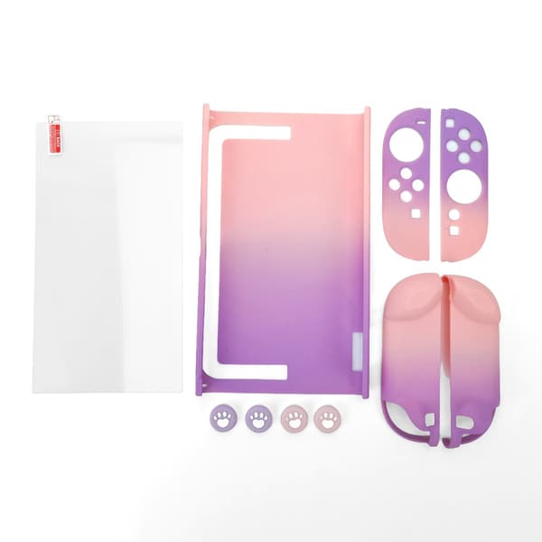 Nintendo Switch 2 Protective Case Set - Gradient Silicone & PC Shell with Button Covers & Screen Protector