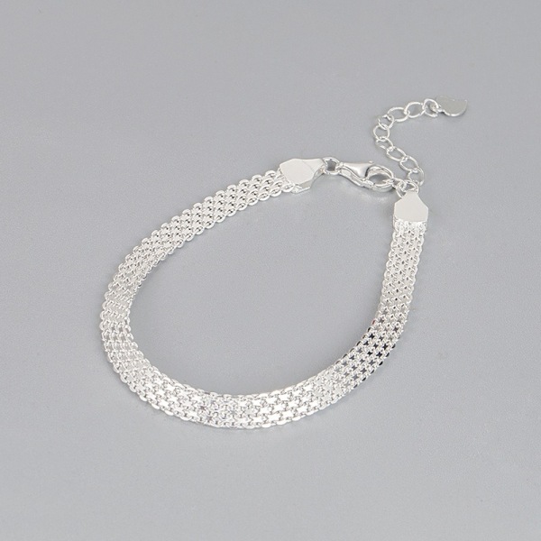 Italiensk 5 mm mesh-kæde til kvinders armbånd, high-end smykker
