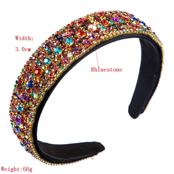 Rhinestone Bredt Hårbånd til Kvinder