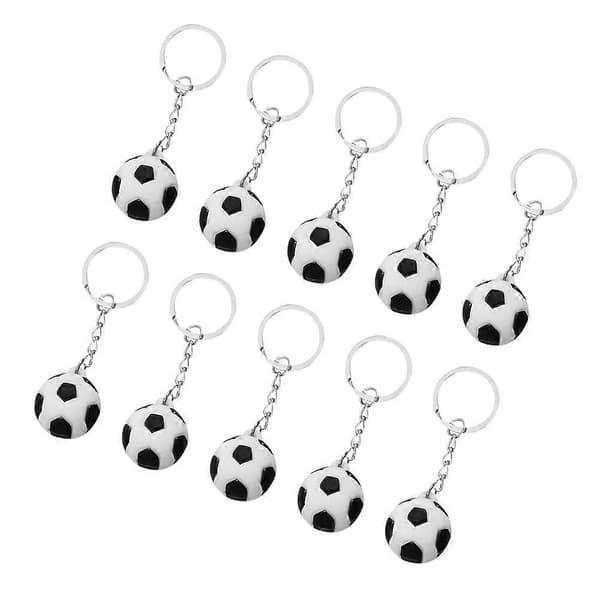 10 pcs Mini Football Keychains Creative Keychain Pendants Key Hanging Pendants