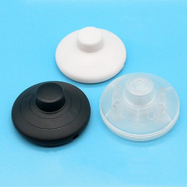 Foot Pedal On/Off Halfway Reset Button Pedal Switch for LED Lamp [db] Transparent Transparent