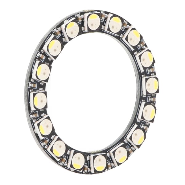 SK6812 RGB LED Ringkort 16 Bit 32 Farver Fluorescerende Hvid Vægur Lysdriverkort