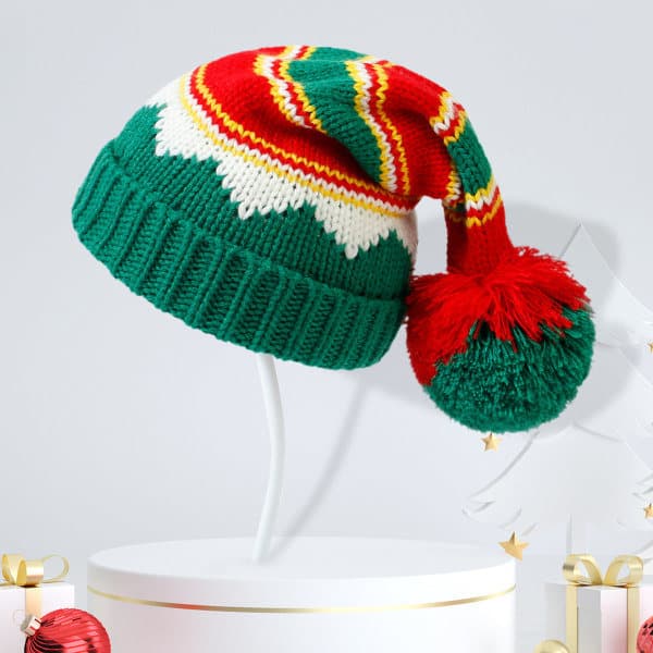 Julehatte til kvinder, børn og mænd Elegant strikket varm, ZQKLA