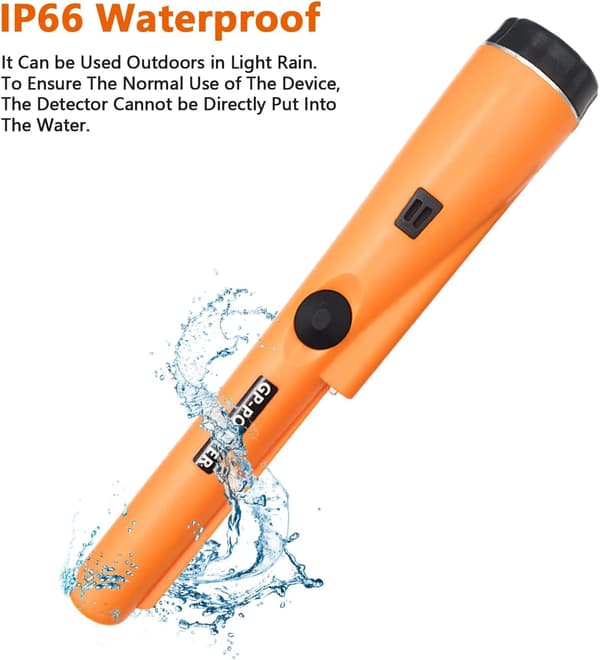 Handheld Metal Detector, 360° Scanning Metal Detector for Searching