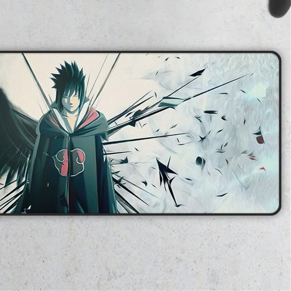 Musematte Anime Tegneseriemønster Rektangulær Sklisikker Gummi Gaming Musematte for Hjemmekontor [CMP429] Ca. 90x40cm / 35.4x15.7in(F572)