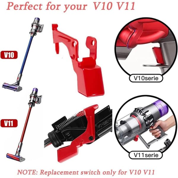 Replacement Button for V11V10 Vacuum Cleaner Repair Parts Extra Powerful Trigger Switch with Screwdriver Accessory