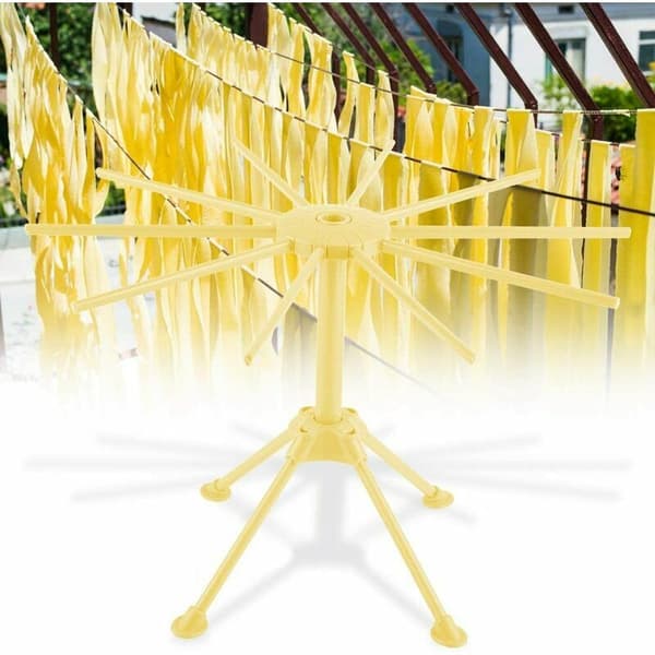 Spaghettitørrer Pastatørrer Sammenklappelig Tørrestativ Køkken Tørreværktøj (gul)