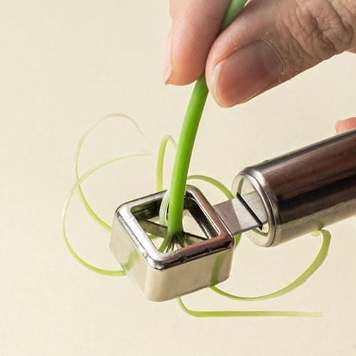 17,8x6 cm Kitchen Tool for Removing Leaves - Hand Ripper Vegetable Peeler Stripper | Vegetable Peeler for Kitchen | Onion C