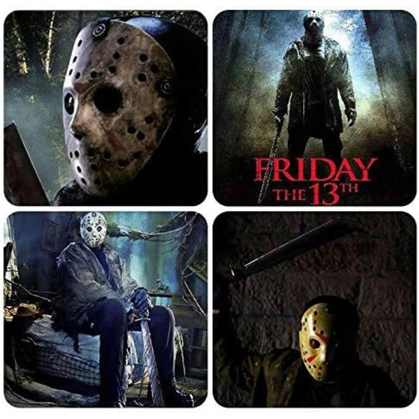 Horror Halloween Kostym Hockeymask Party Cosplay Rekvisita (Vit)