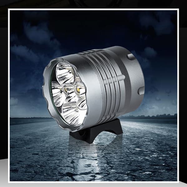 Sykkel frontlykt, 6000 Lumen, 5 LED, Vanntett, Oppladbart batteri, 3 moduser, Terrengsykkel